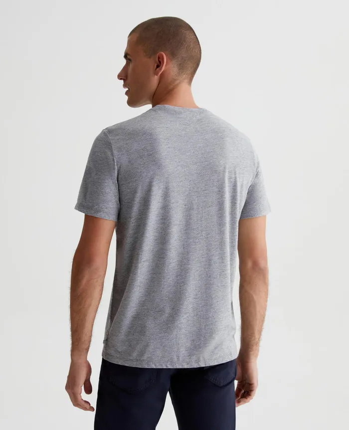 AG Jeans Tees Men Bryce Crew HEATHER GREY AG Jeans Tees Men Bryce Crew HEATHER GREY