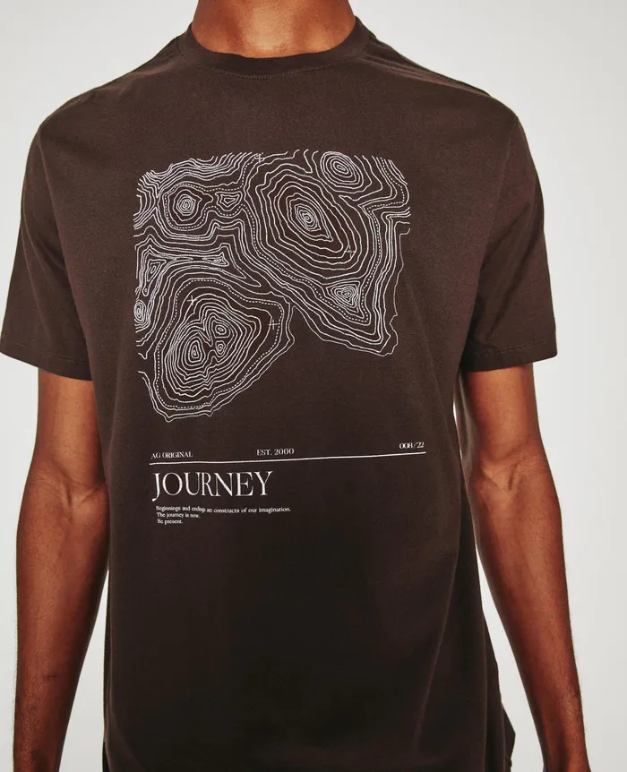 AG Jeans Tees Men Bryce Crew JOURNEY ANTIQUE BROWN AG Jeans Tees Men Bryce Crew JOURNEY ANTIQUE BROWN