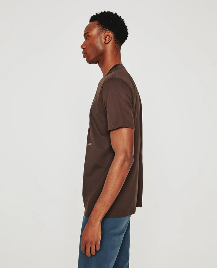 AG Jeans Tees Men Bryce Crew JOURNEY ANTIQUE BROWN AG Jeans Tees Men Bryce Crew JOURNEY ANTIQUE BROWN