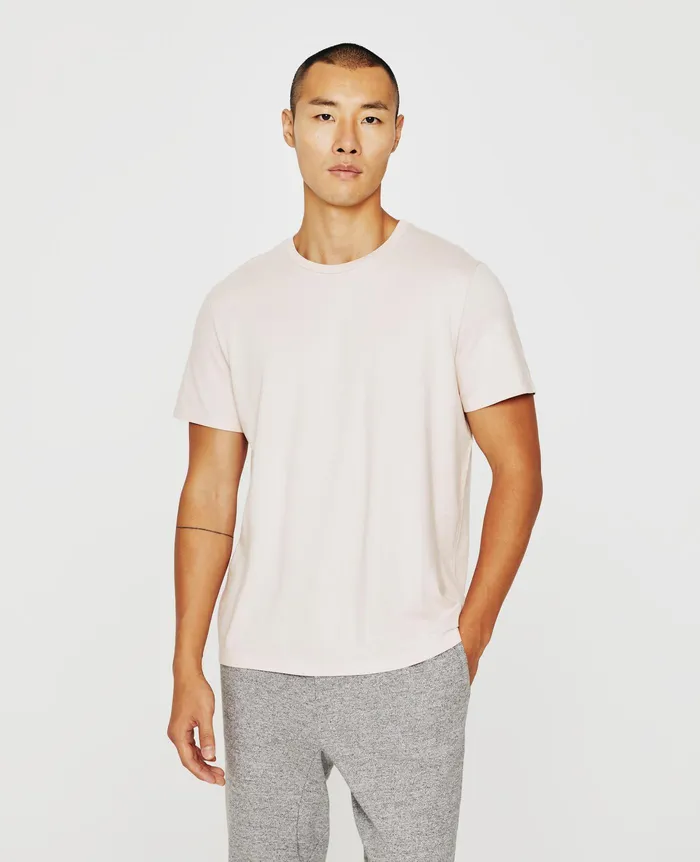 AG Jeans Tees Men Bryce Crew VINTAGE PINK