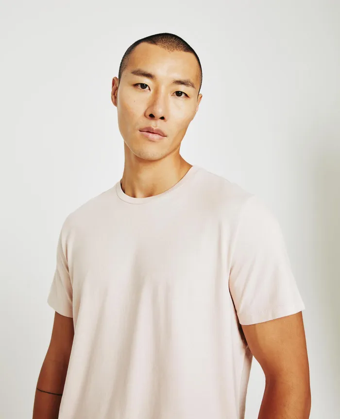 AG Jeans Tees Men Bryce Crew VINTAGE PINK