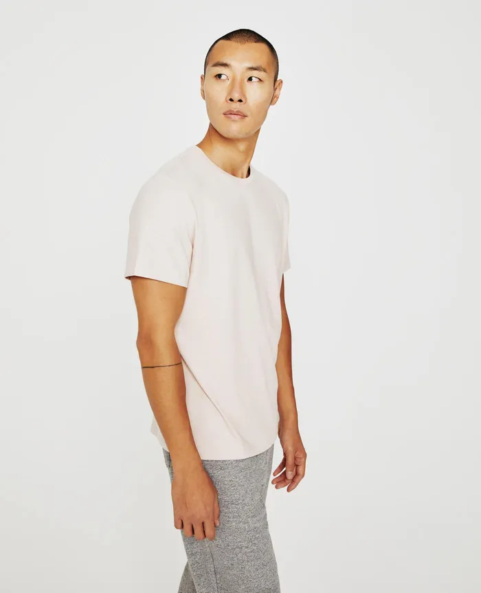 AG Jeans Tees Men Bryce Crew VINTAGE PINK