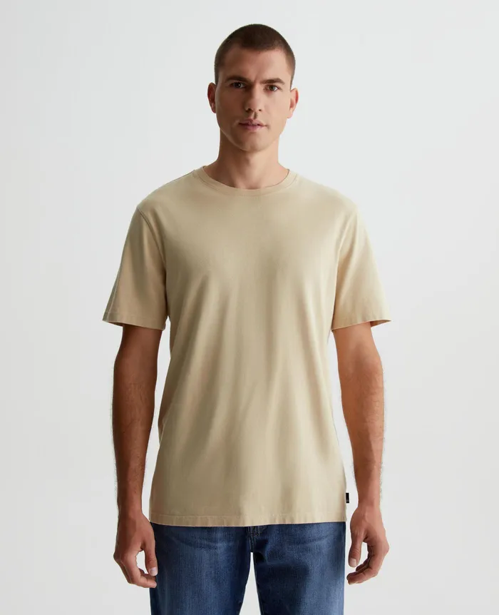 AG Jeans Tees Men Bryce Crew WHEAT FIELDS