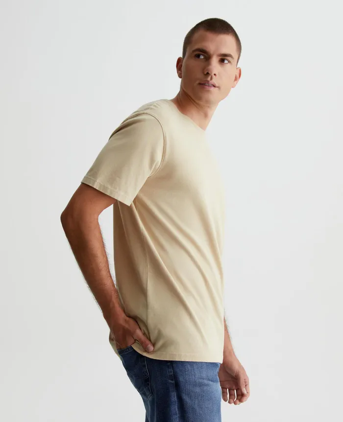 AG Jeans Tees Men Bryce Crew WHEAT FIELDS AG Jeans Tees Men Bryce Crew WHEAT FIELDS