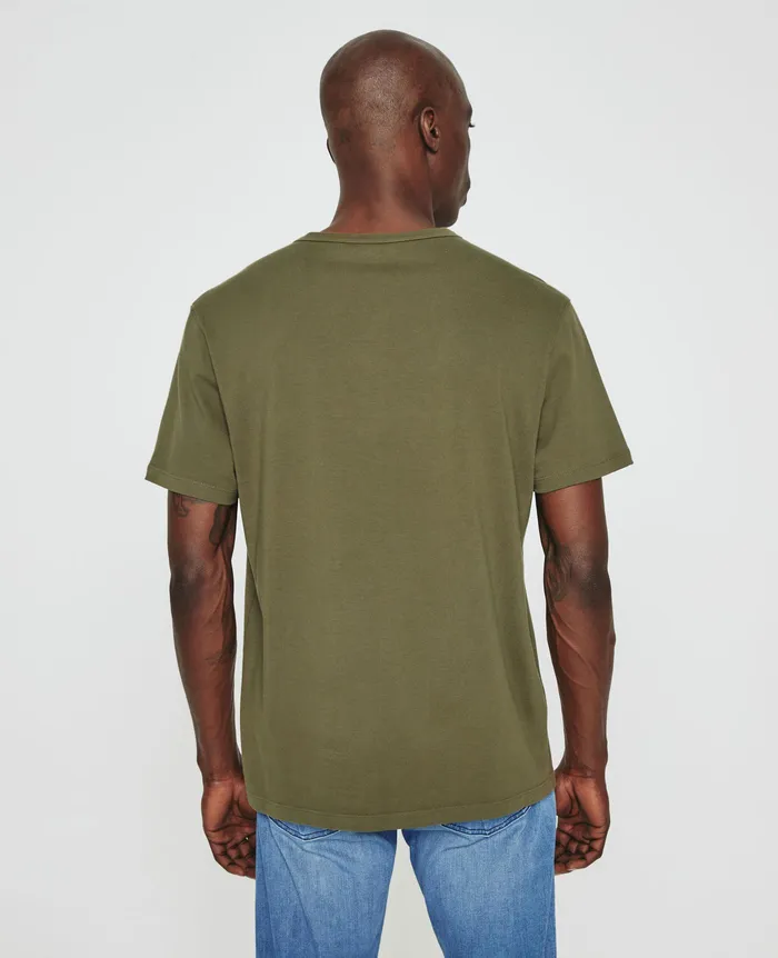 AG Jeans Tees Men Bryce Short Sleeve Henley SHADY MOSS AG Jeans Tees Men Bryce Short Sleeve Henley SHADY MOSS