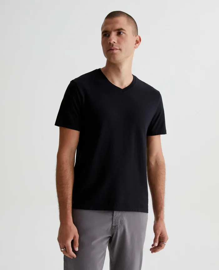 AG Jeans Tees Men Bryce Vee TRUE BLACK