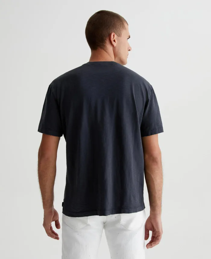 AG Jeans Tees Men Wesley Crew 5 YEARS TRUE BLACK