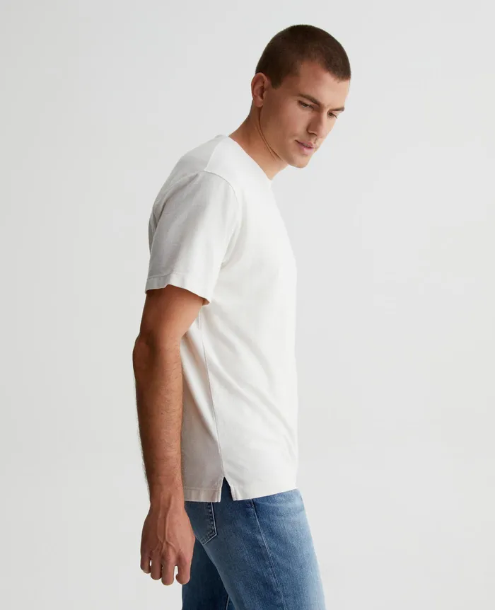 AG Jeans Tees Men Wesley Crew IVORY DUST AG Jeans Tees Men Wesley Crew IVORY DUST