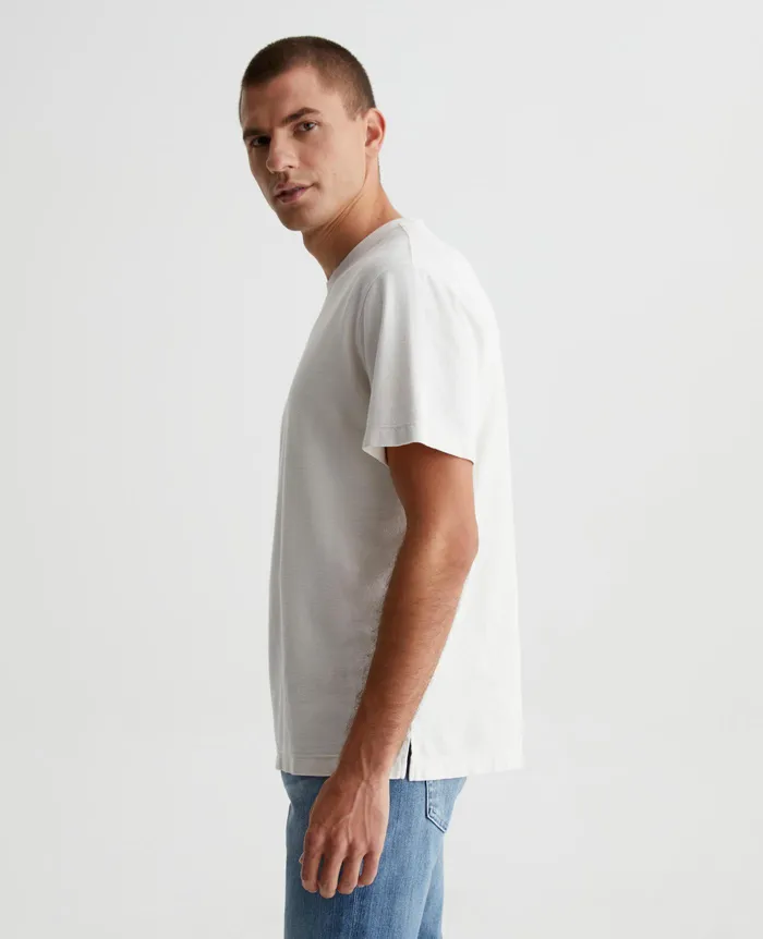 AG Jeans Tees Men Wesley Crew IVORY DUST AG Jeans Tees Men Wesley Crew IVORY DUST