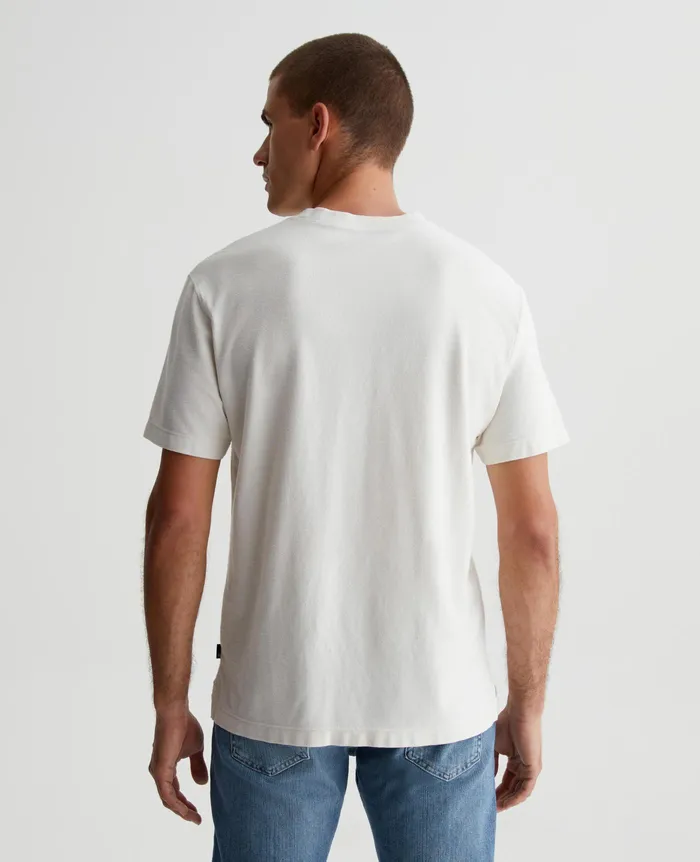 AG Jeans Tees Men Wesley Crew IVORY DUST AG Jeans Tees Men Wesley Crew IVORY DUST