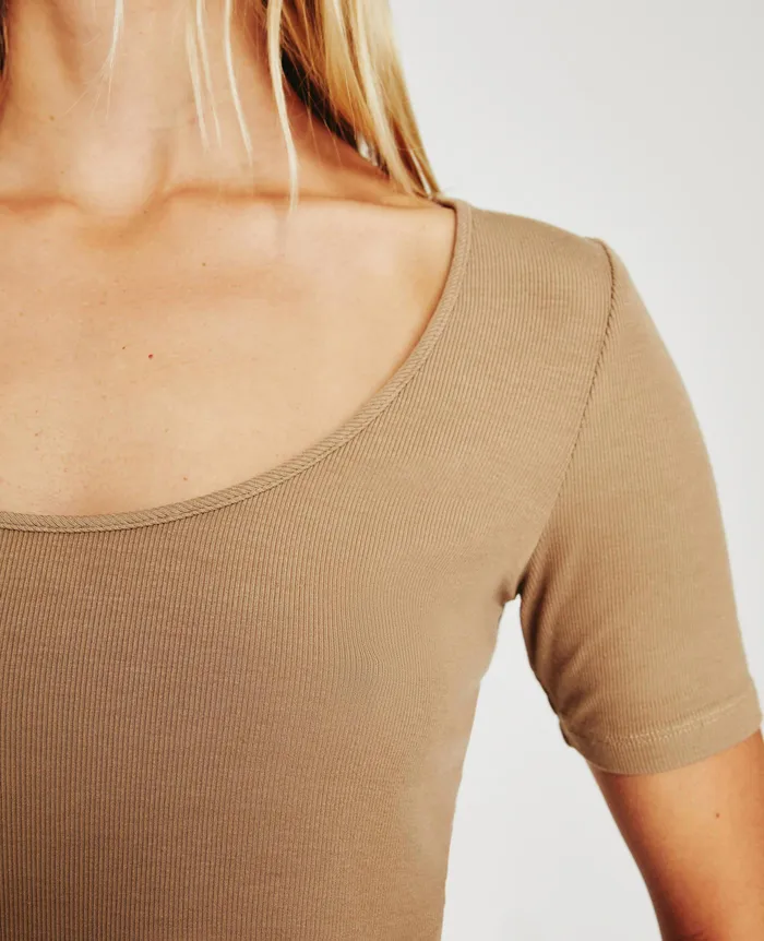 AG Jeans Tops and Shirts Women Jaxon Scoop STUDIO TAUPE