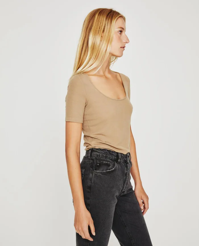 AG Jeans Tops and Shirts Women Jaxon Scoop STUDIO TAUPE
