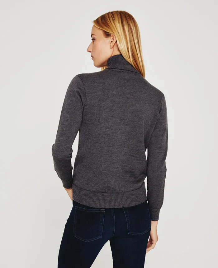 AG Jeans Tops and Shirts Women Zuri Turtleneck HEATHER CHARCOAL