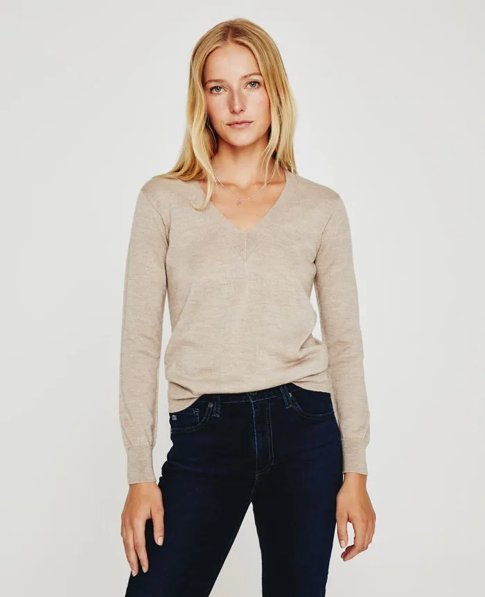 AG Jeans Tops and Shirts Women Zuri Vee OATMILK