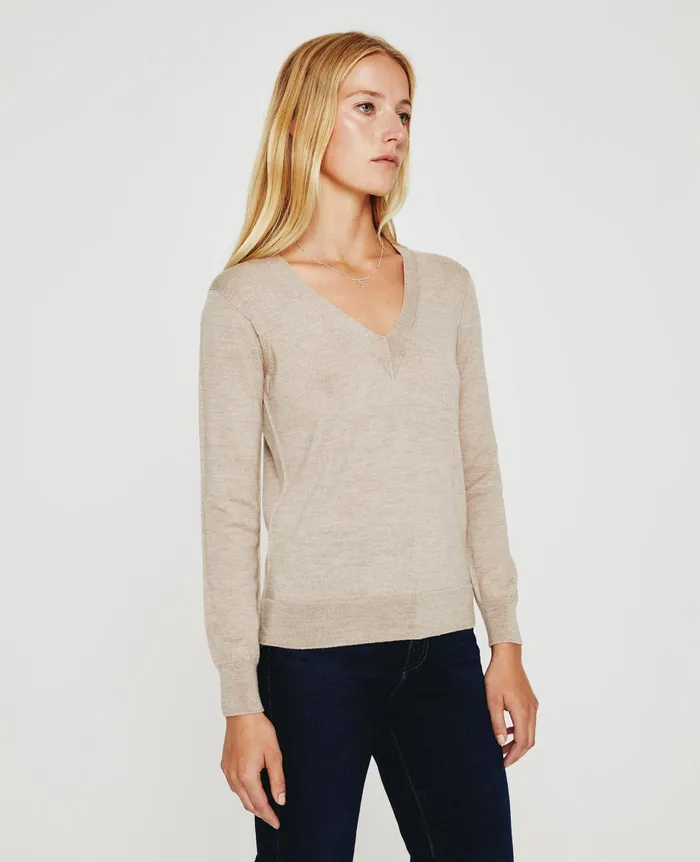 AG Jeans Tops and Shirts Women Zuri Vee OATMILK AG Jeans Tops and Shirts Women Zuri Vee OATMILK