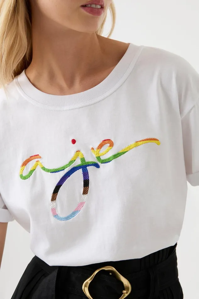 Aje Aje X Aje Athletica Pride Tee White Women Tees