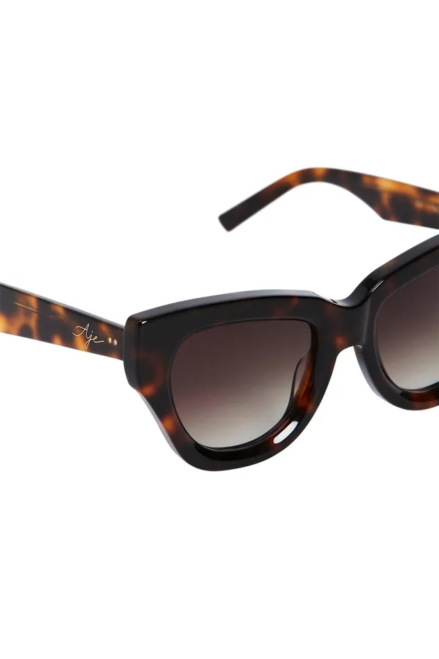 Aje Aje X Local Supply The Catfarer Sunglasses Tortbrown Gradient Women Sunglasses
