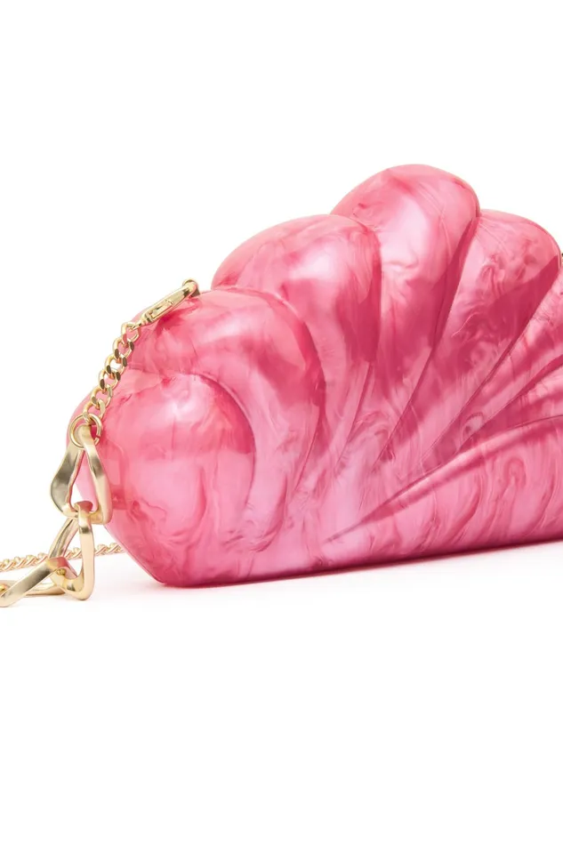 Aje Dreamer Clamshell Clutch Brilliant Pink Women Handbags and Wallets