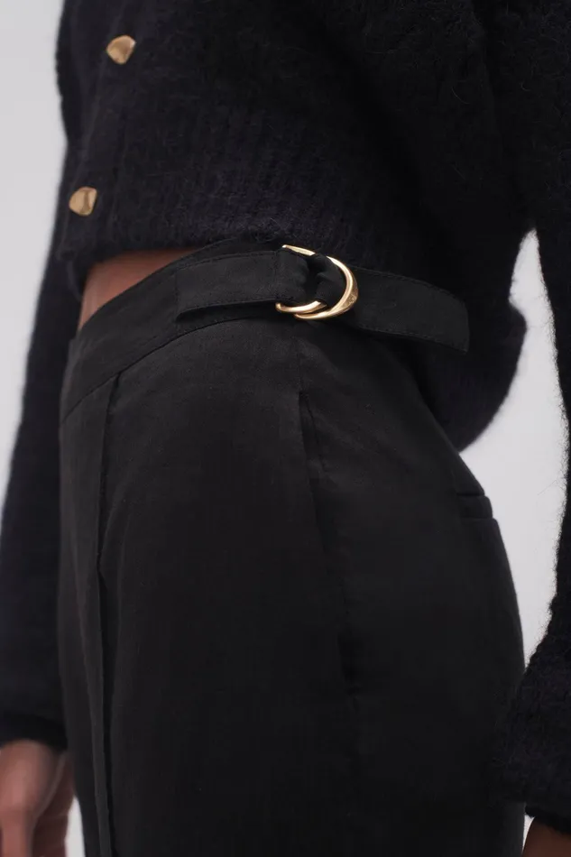 Aje Elements Flared Pant Black Women Pants
