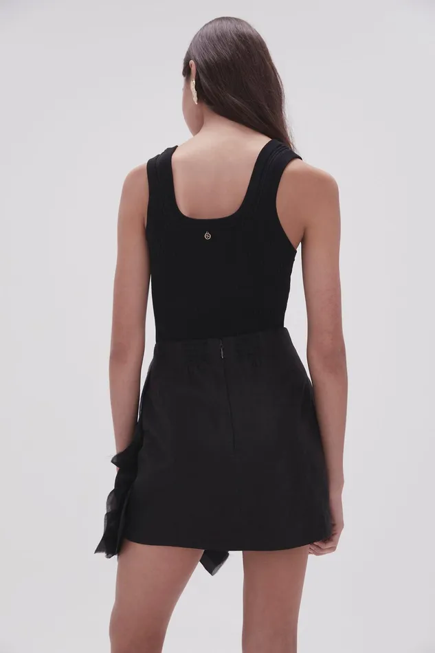 Aje Energy Mini Skirt Black Women Skirts