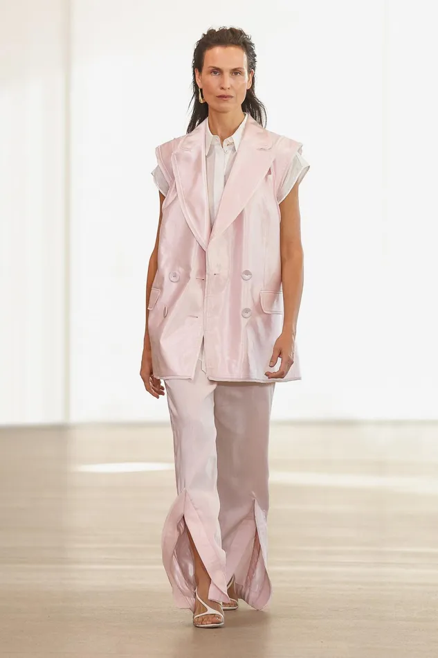 Aje Insight Deconstructed Pant Soft Pink Women Pants