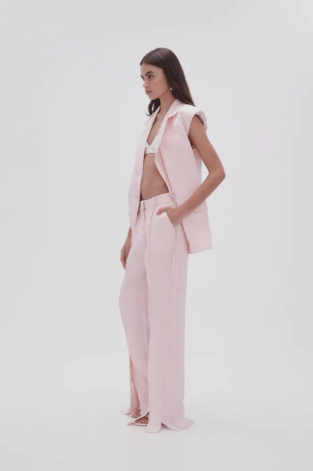 Aje Insight Deconstructed Pant Soft Pink Women Pants