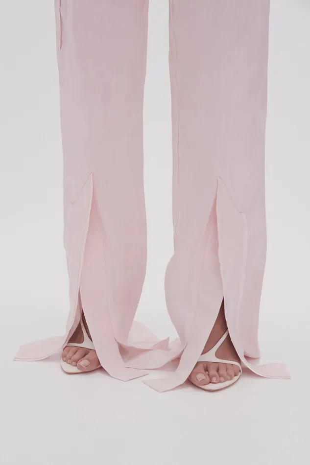 Aje Insight Deconstructed Pant Soft Pink Women Pants