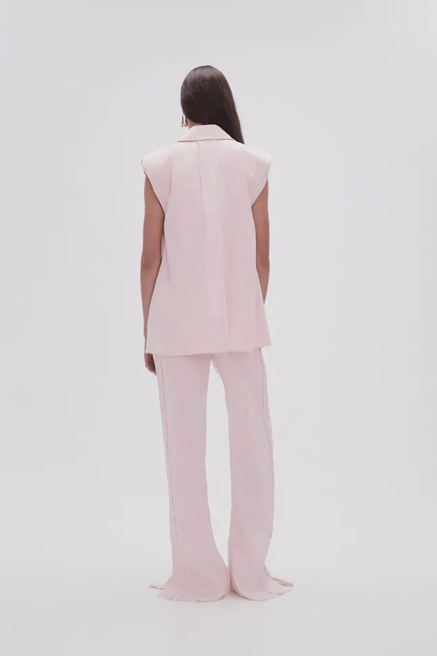 Aje Insight Deconstructed Pant Soft Pink Women Pants