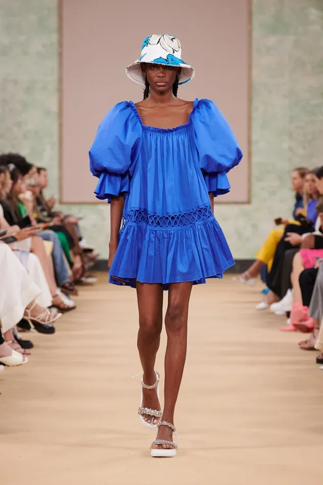 Aje Inspiration Mini Dress Marine Blue Women Dresses