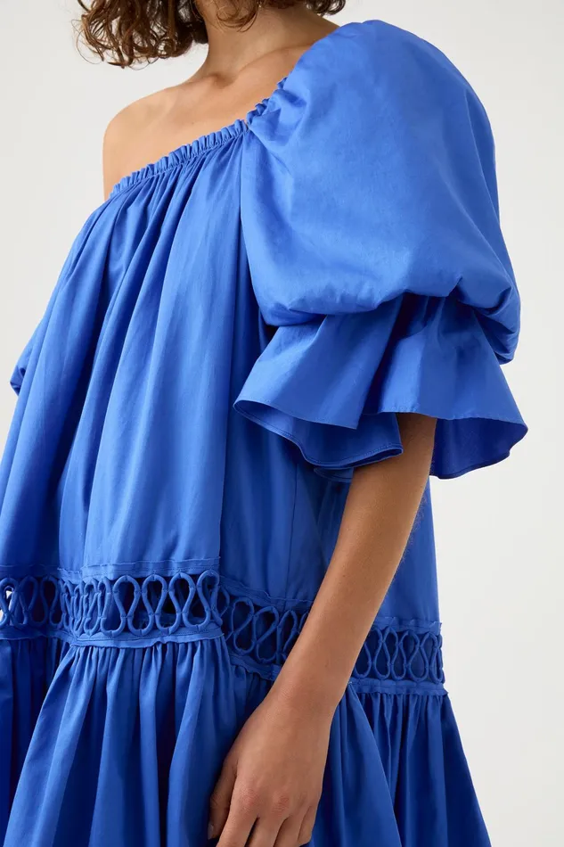 Aje Inspiration Mini Dress Marine Blue Women Dresses
