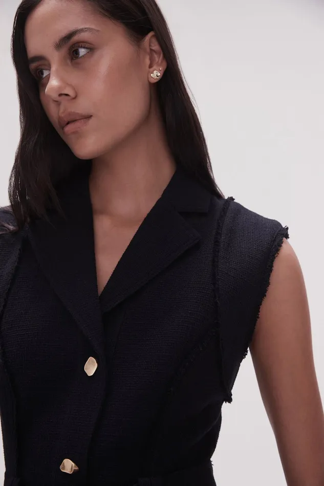 Aje Isabel Utility Mini Dress Black Women Dresses