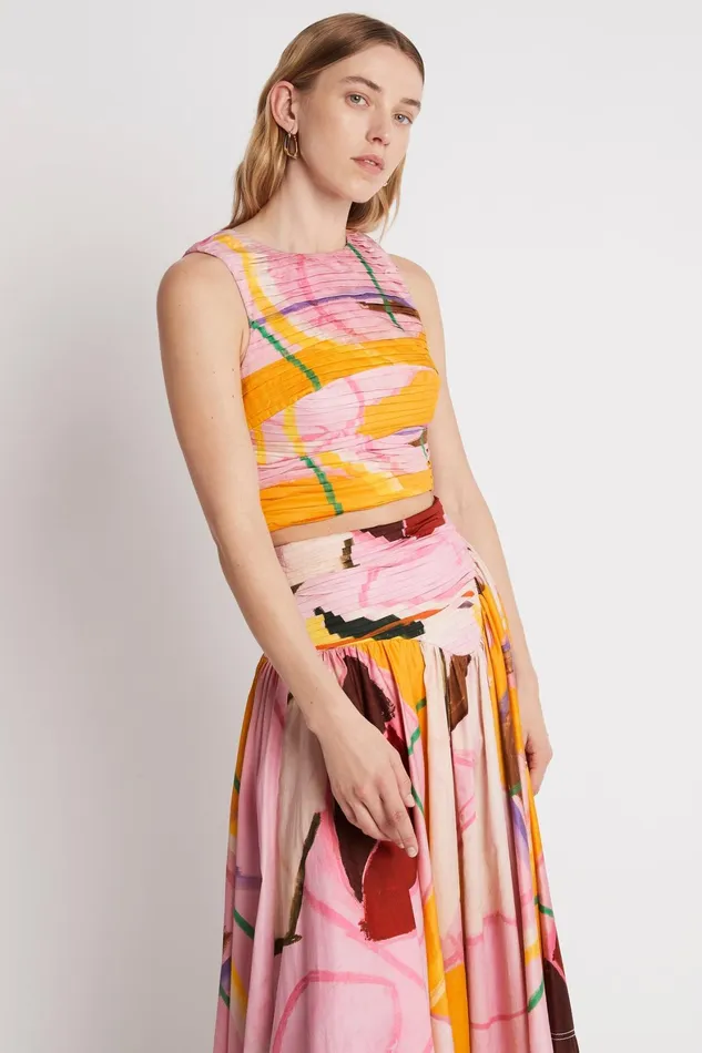 Aje Palette Ruched Top Expression Women Tops