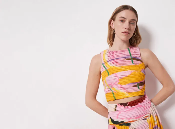 Aje Palette Ruched Top Expression Women Tops