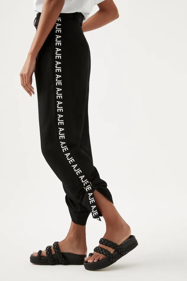 Aje Signal Logo Pant Black Women Pants