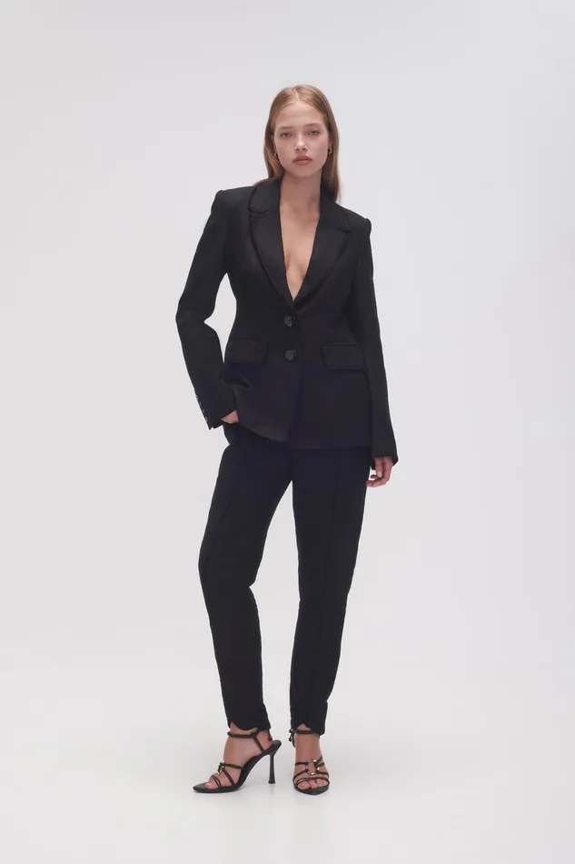 Aje Surrounding Blazer Black Women Blazers Jackets and Coats