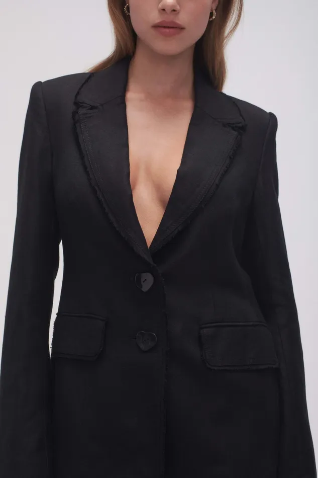 Aje Surrounding Blazer Black Women Blazers Jackets and Coats