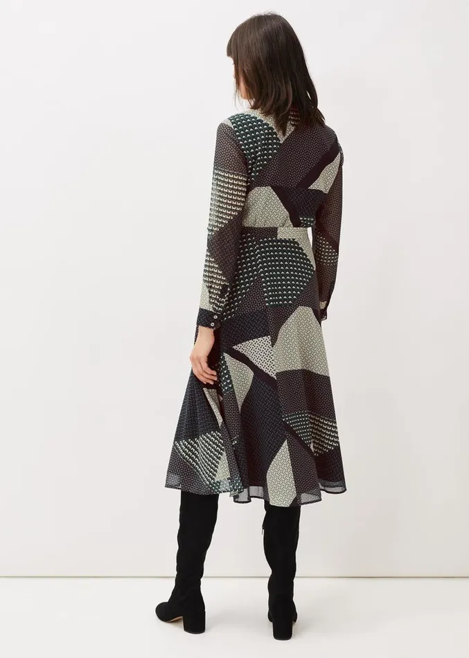 Alaina Print Shirt Dress Navymulti Women Phase Eight Dresses