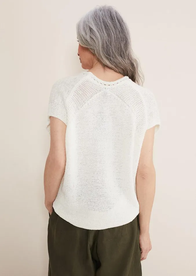 Alana Textured Knit White Women Phase Eight Knitwear