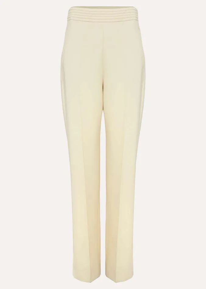 Alexis Pleat Waistband Suit Trouser Yellow Women Phase Eight Trousers
