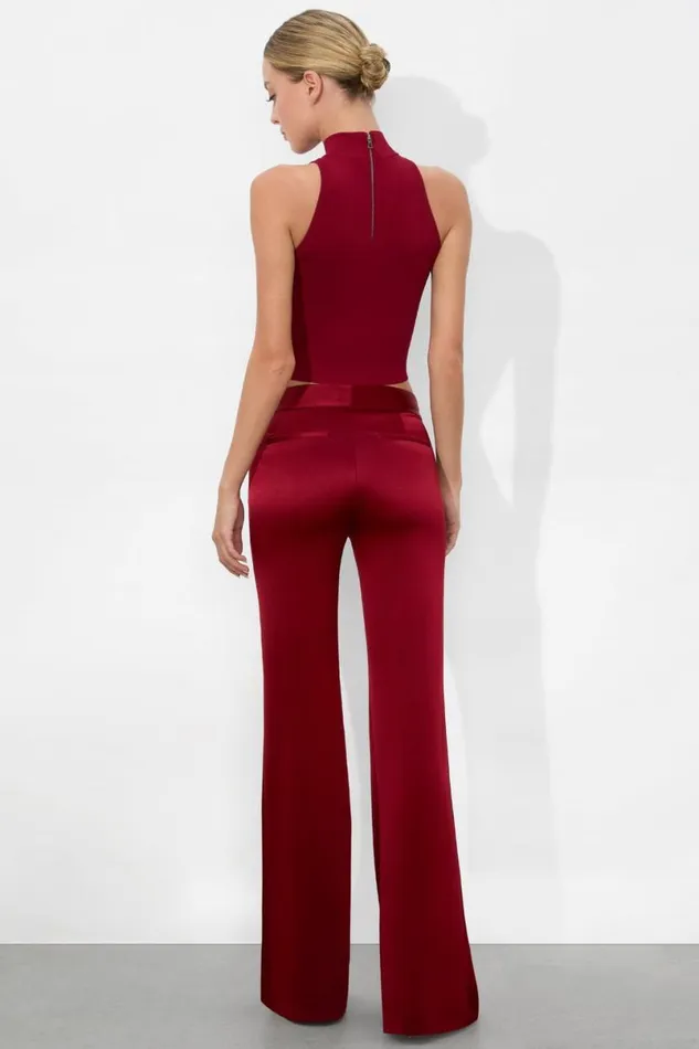 Alice Olivia Andrew Pant Garnet Women Pants