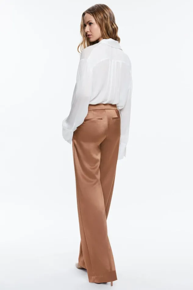 Alice Olivia Calvin Trouser Camel Women Pants