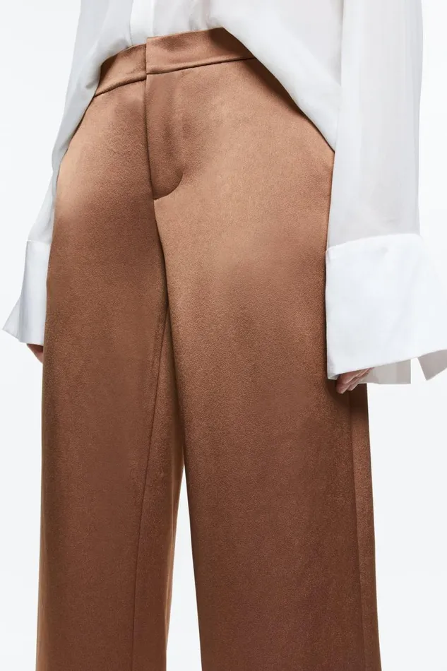 Alice Olivia Calvin Trouser Camel Women Pants