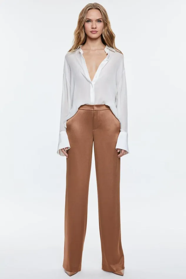 Alice Olivia Calvin Trouser Camel Women Pants