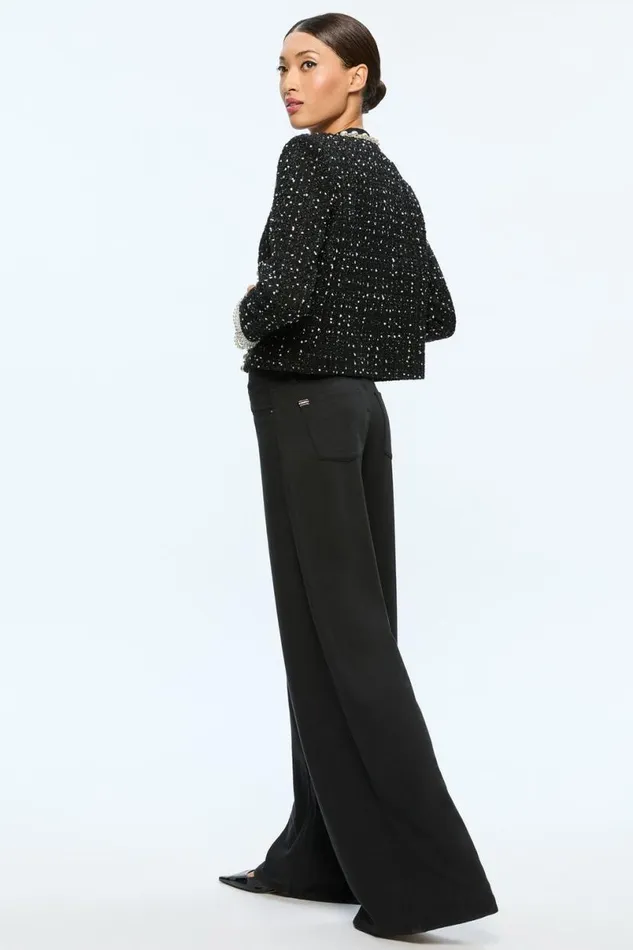 Alice Olivia Dorian Jacket Blackwhite Women Outerwear