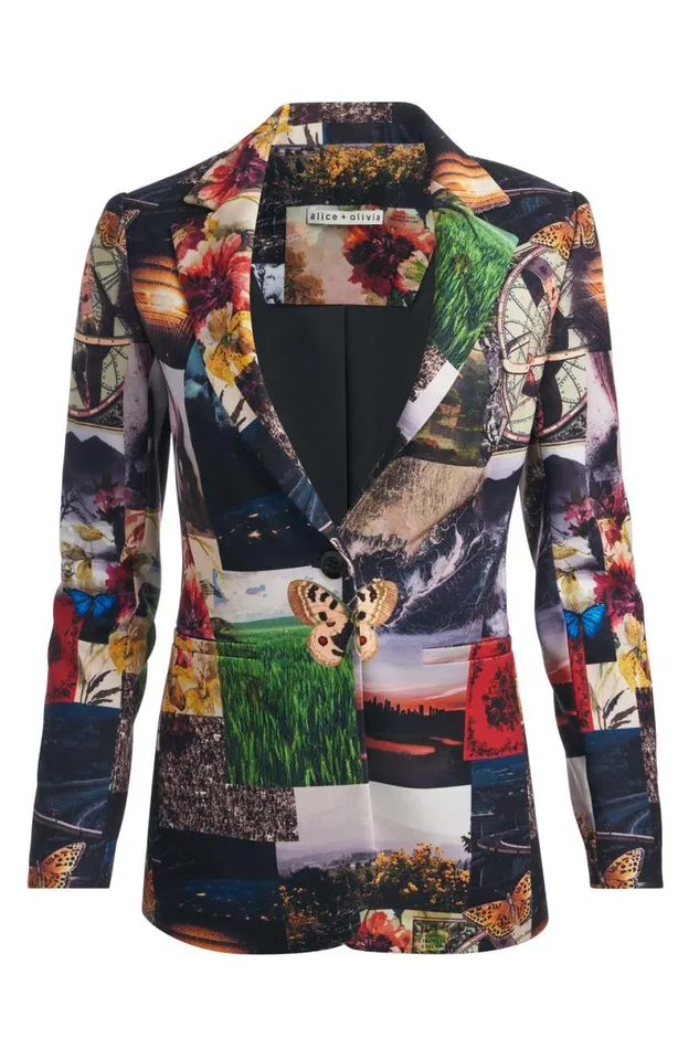 Alice Olivia Macey Blazer Eco Fusion Women Outerwear