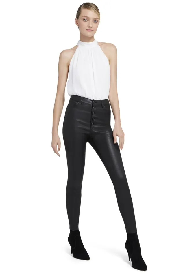 Alice Olivia Maris Halter Top White Women Tops