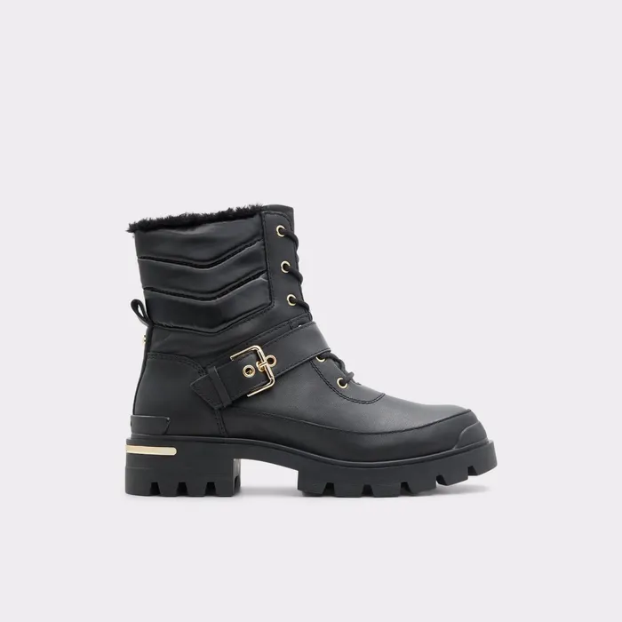 Alpa Black Leather Smooth Women ALDO Boots