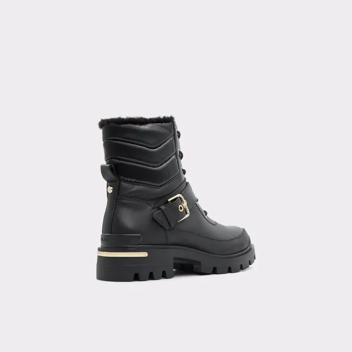 Alpa Black Leather Smooth Women ALDO Boots