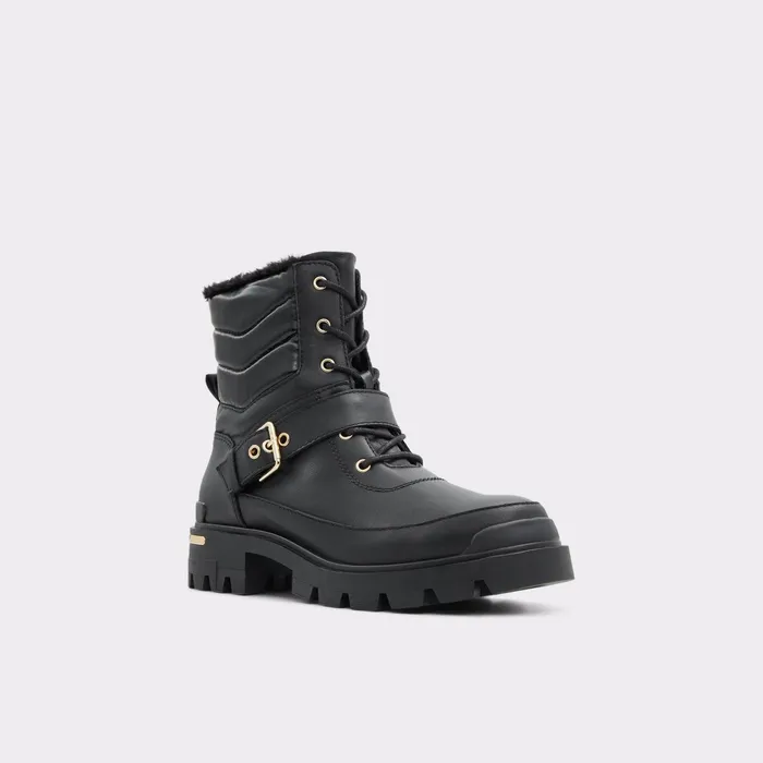 Alpa Black Leather Smooth Women ALDO Boots