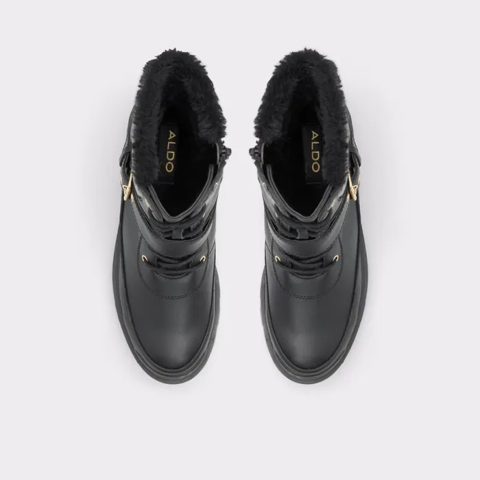 Alpa Black Leather Smooth Women ALDO Boots